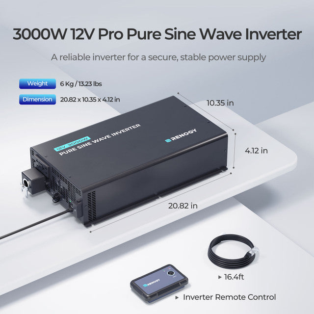 PRO 3000-Watt 12-Volt Pure Sine Wave Inverter w/ EcoSleep Mode-3