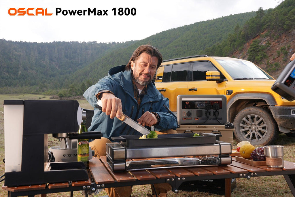 OSCAL PowerMax 1800 SE Expandable Portable Power Station 1872Wh LiFePO4 Solar Generator-2