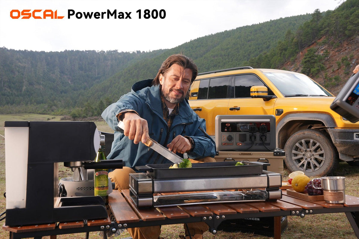 OSCAL PowerMax 1800 SE Expandable Portable Power Station 1872Wh LiFePO4 Solar Generator-2