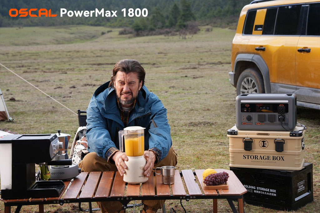 OSCAL PowerMax 1800 SE Expandable Portable Power Station 1872Wh LiFePO4 Solar Generator-3