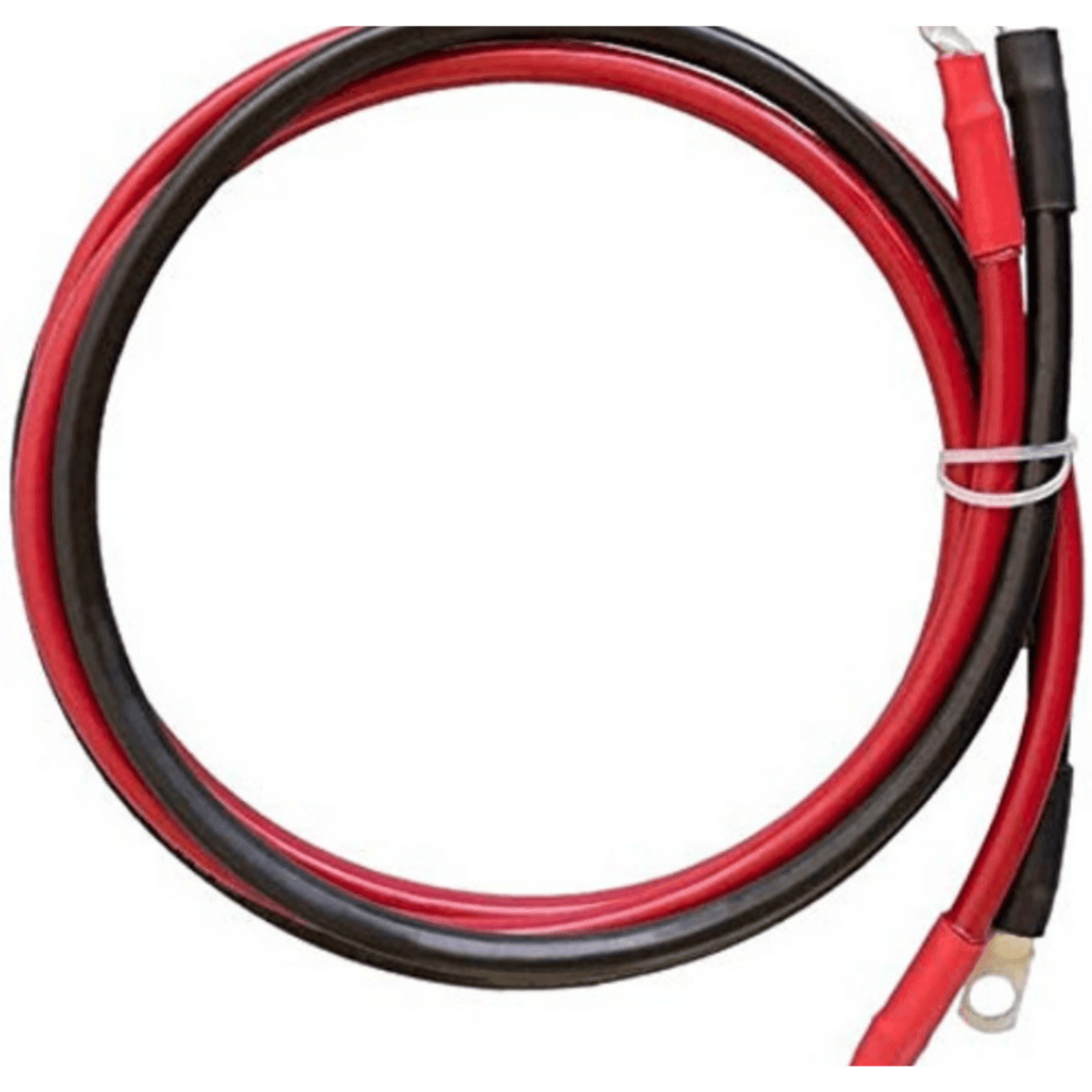 5FT Battery Inverter Cables 4AWG, 25mm² Power Cables with 3/8" Ring Lugs