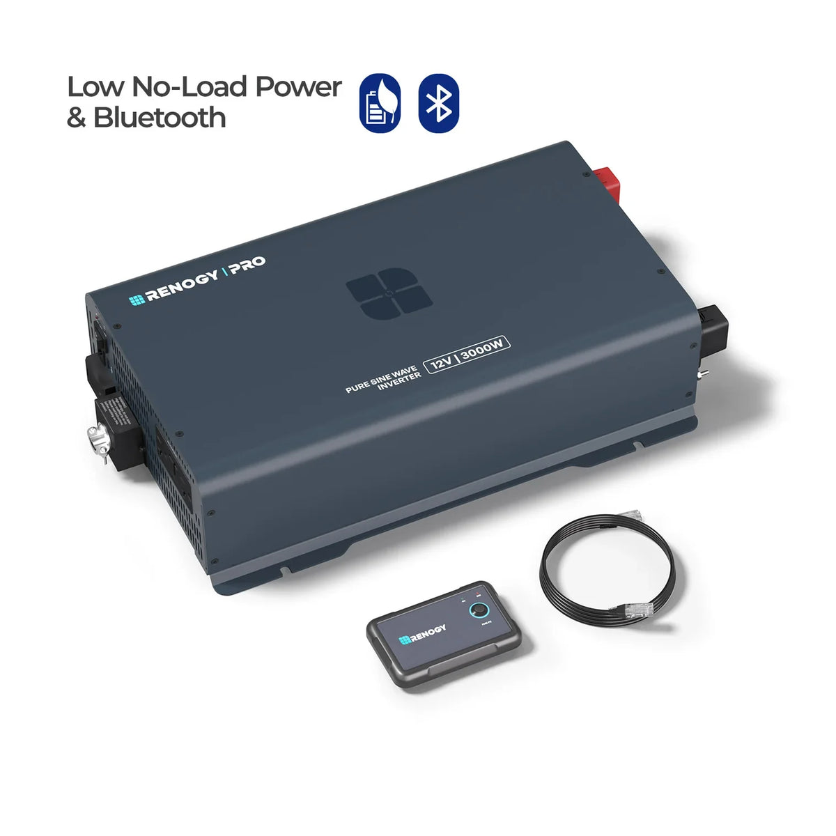 Renogy Pro 12V 3000W Pure Sine Wave Inverter with Bluetooth