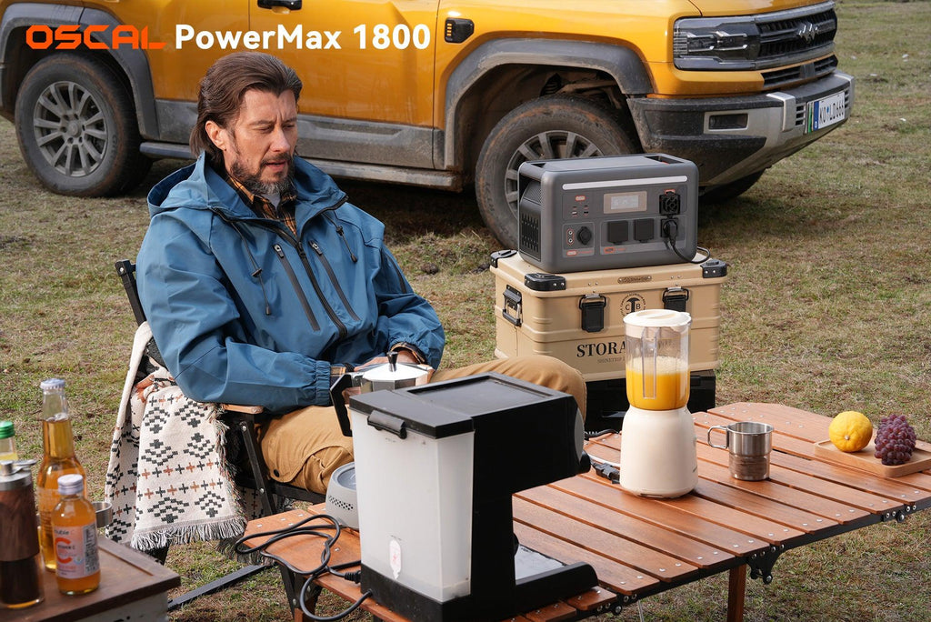 OSCAL PowerMax 1800 SE Expandable Portable Power Station 1872Wh LiFePO4 Solar Generator-4