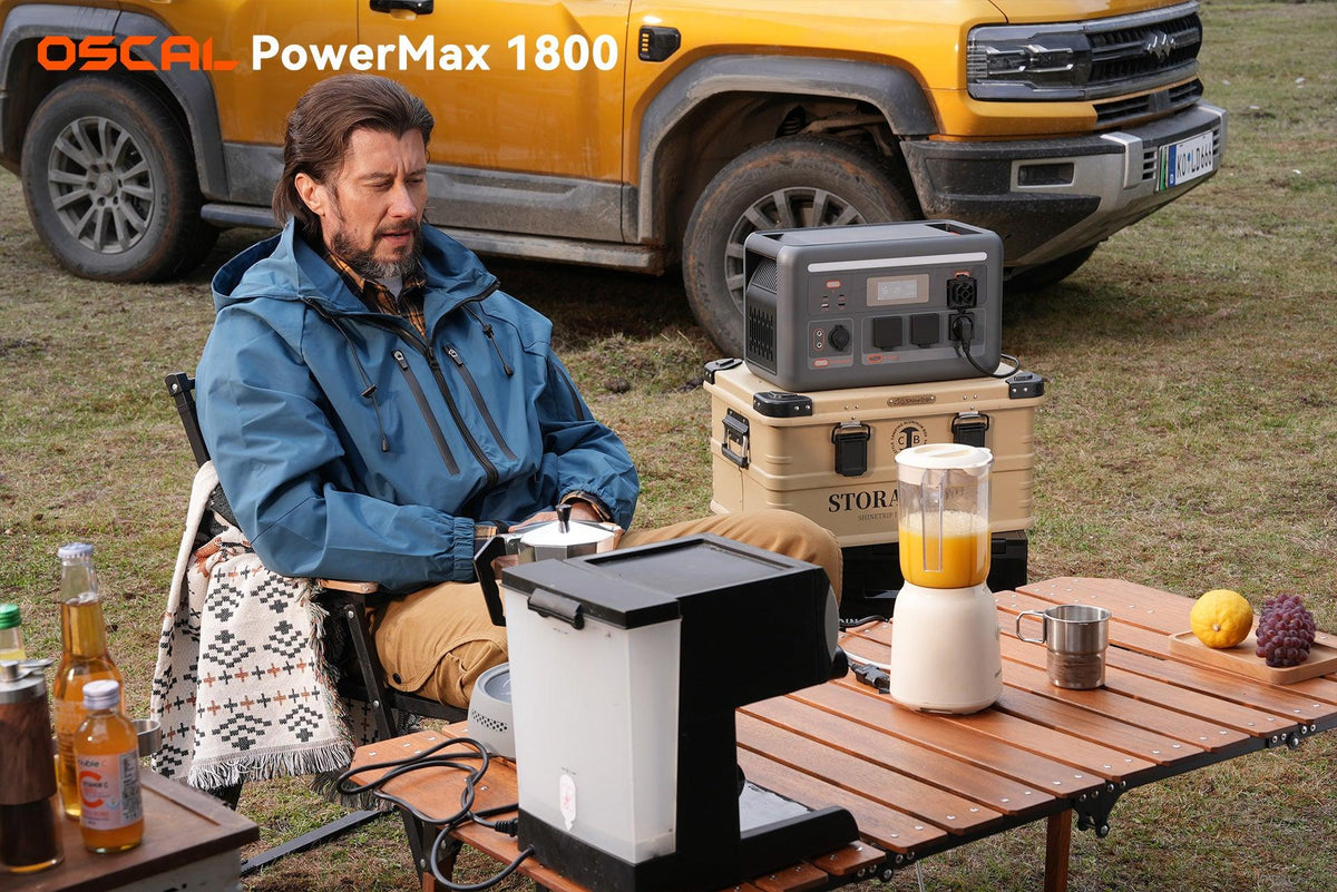 OSCAL PowerMax 1800 SE Expandable Portable Power Station 1872Wh LiFePO4 Solar Generator-4
