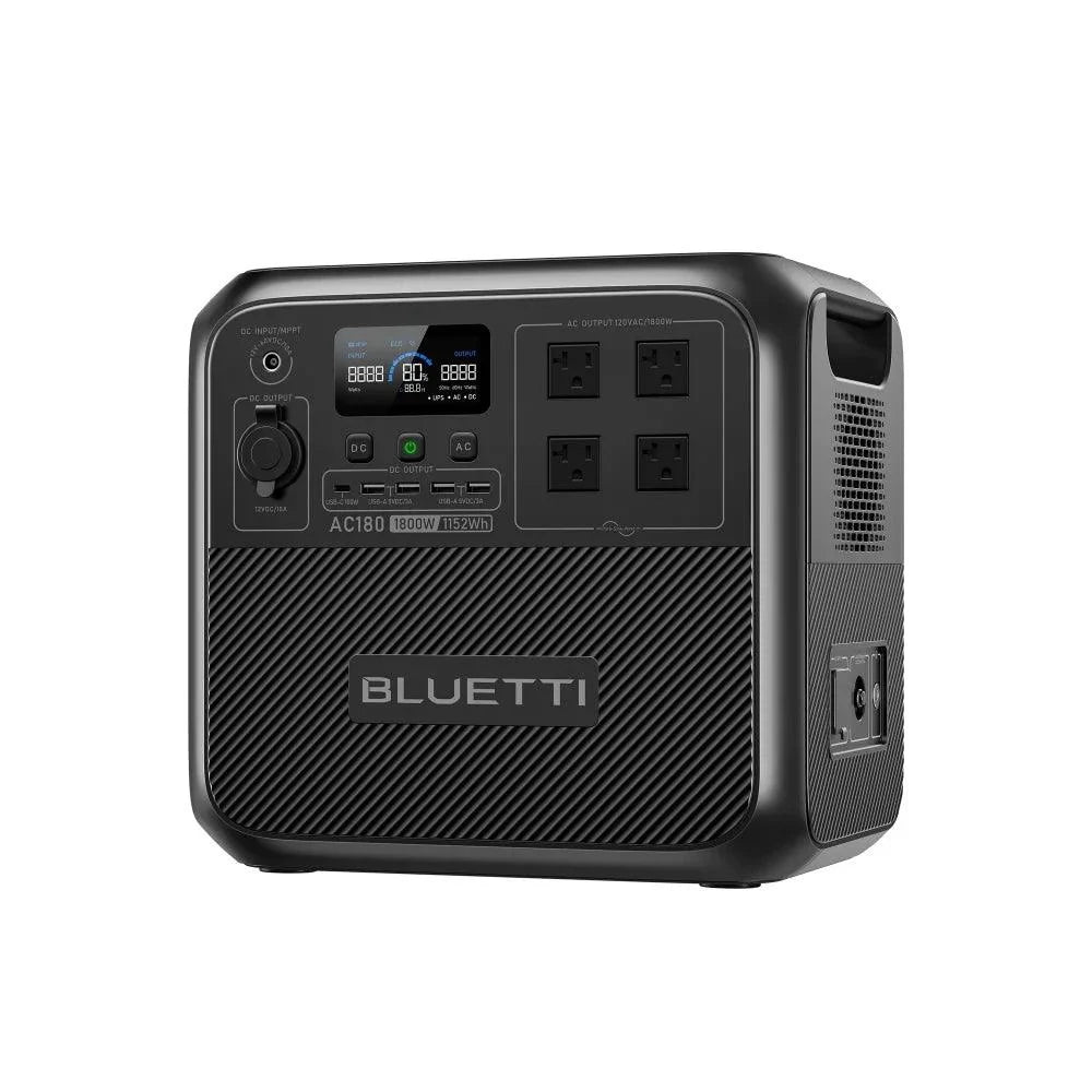BLUETTI AC180 Solar Portable Power Station | 1,800W 1,152Wh,  Solar Generator for Camping, Off-grid, Power Outage-5