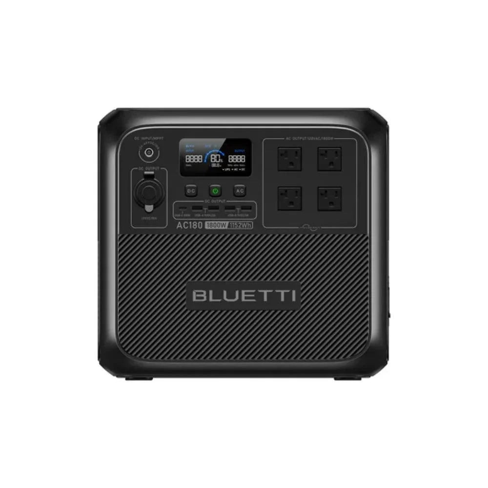 BLUETTI AC180 Solar Portable Power Station | 1,800W 1,152Wh,  Solar Generator for Camping, Off-grid, Power Outage-0