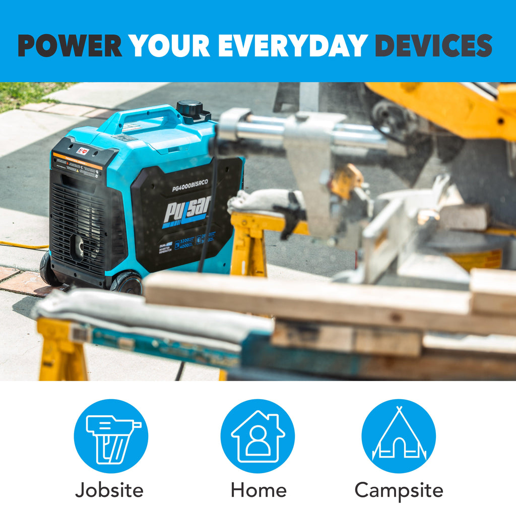 Pulsar 4000W Dual Fuel Inverter Generator – Clean Power with CO Safety Shutoff-4
