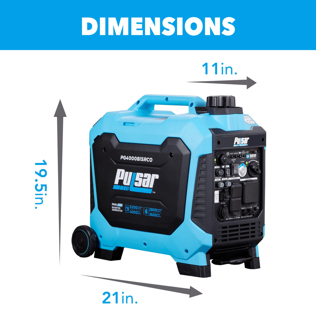 Pulsar 4000W Dual Fuel Inverter Generator – Clean Power with CO Safety Shutoff-2