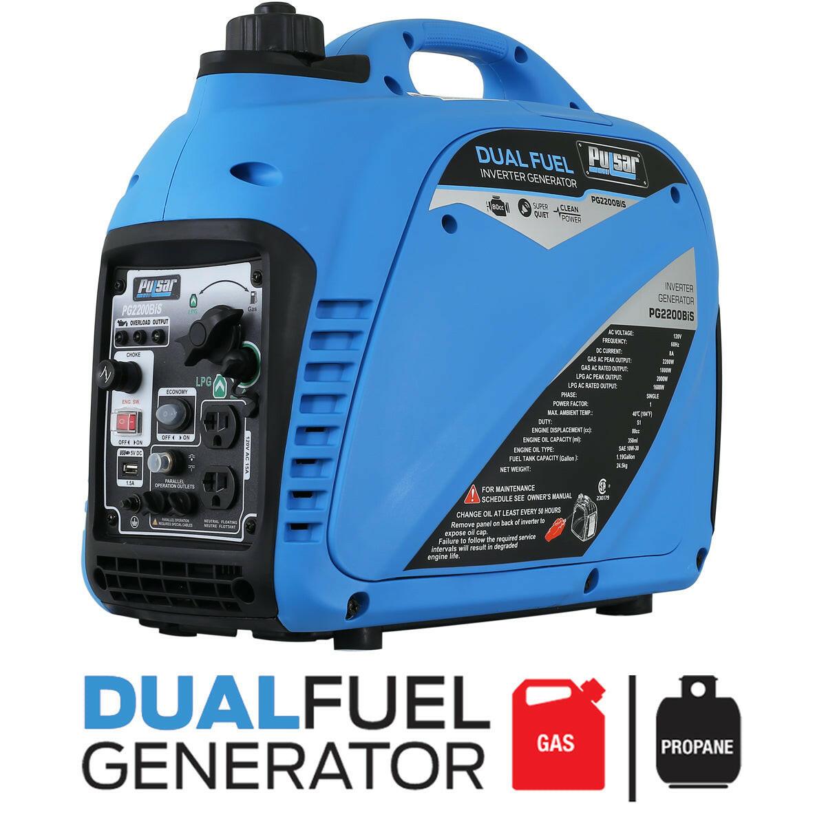 Pulsar  Parallel Ready Dual Fuel Portable Inverter Generator