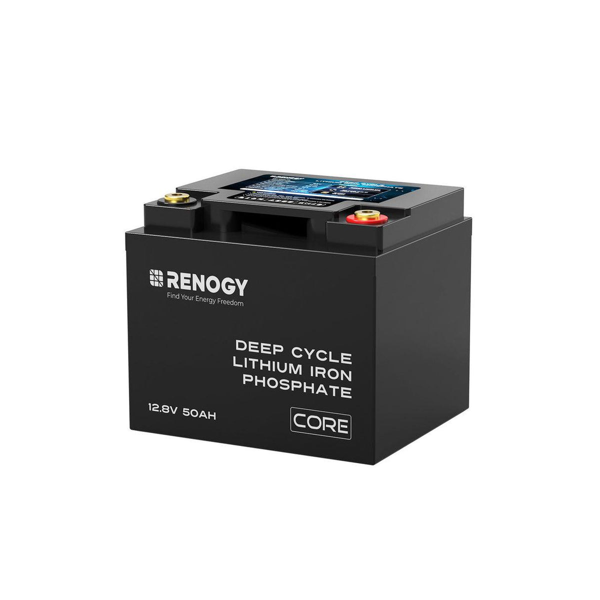 Renogy Core 12V 50Ah LiFePO4 Deep Cycle Battery – Ultra-Compact Lightweight Lithium Power-0