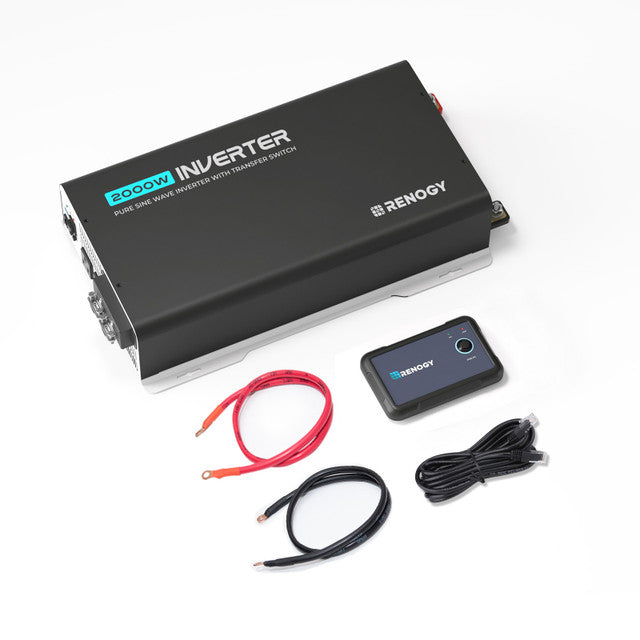 2000-Watt 12-Volt Pure Sine Wave Inverter w/ UPS Transfer Switch and Built-in Bluetooth-0