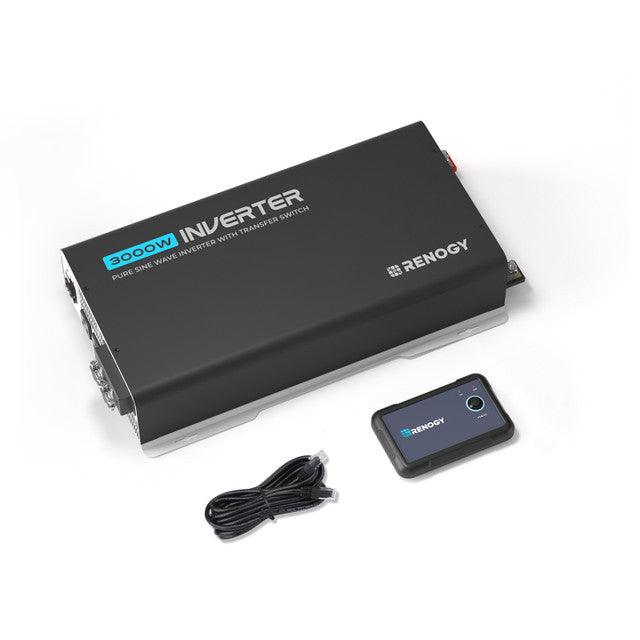 Renogy PUH 3000W Pure Sine Wave Inverter with Bluetooth & UPS Transfer Switch
