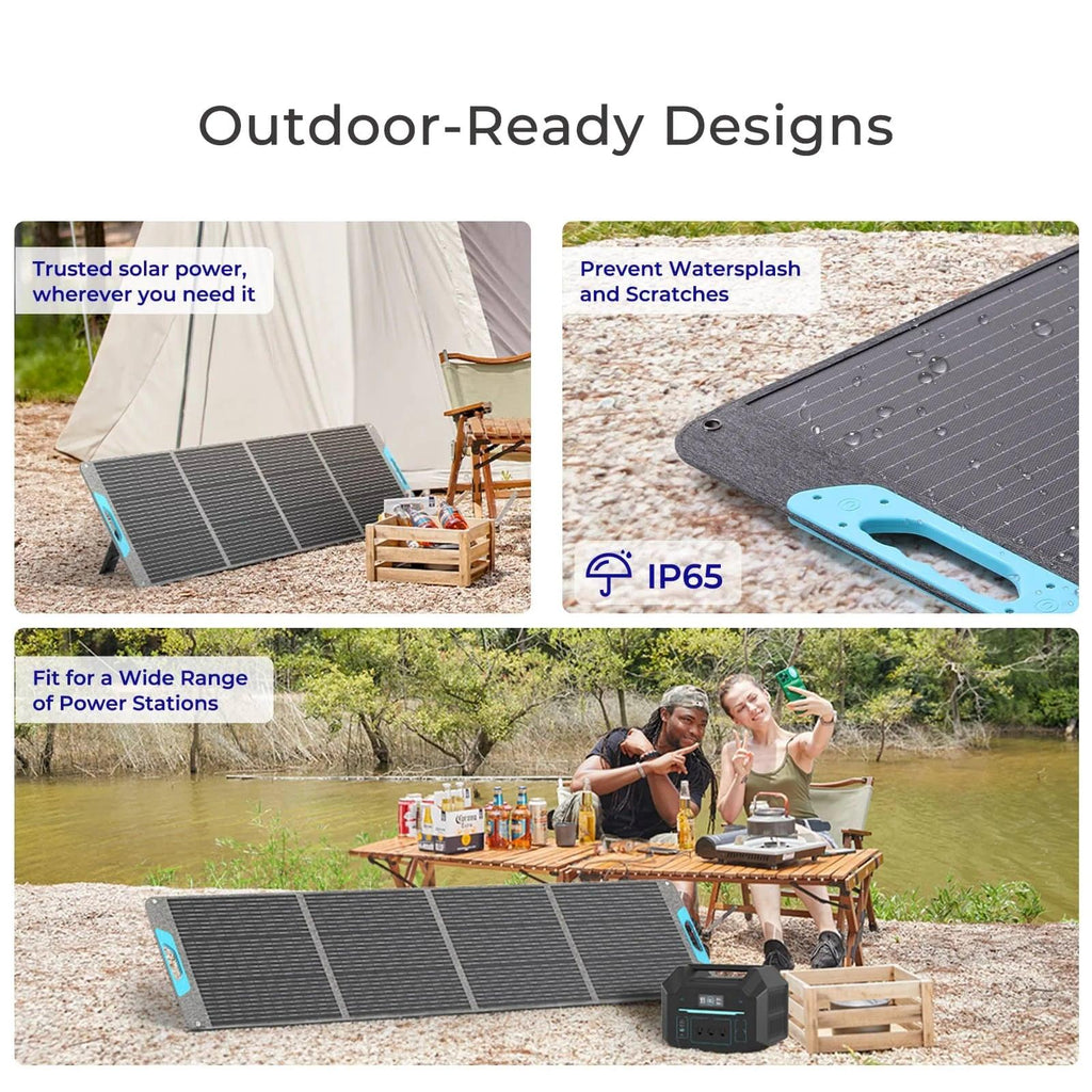 Renogy 200W Portable Solar Panel – IP65 Waterproof Foldable Solar Charger for Power Station, RV & Camping