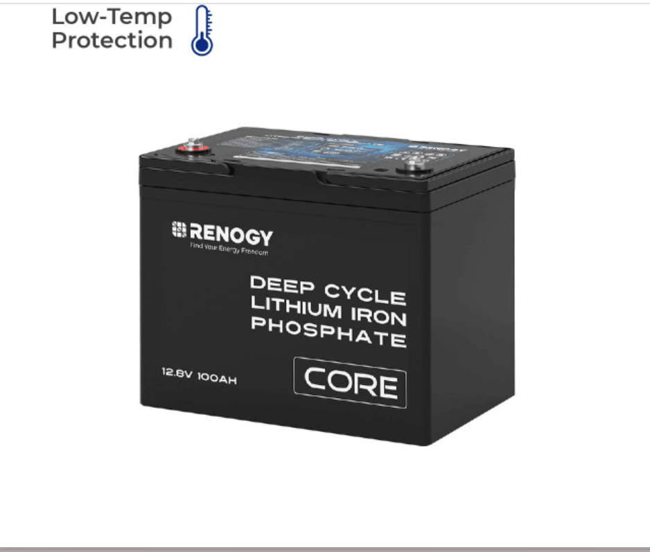 Core 12V 100Ah Deep Cycle LiFePO4 Lithium Battery for RV, Solar, Marine & Off-Grid Power