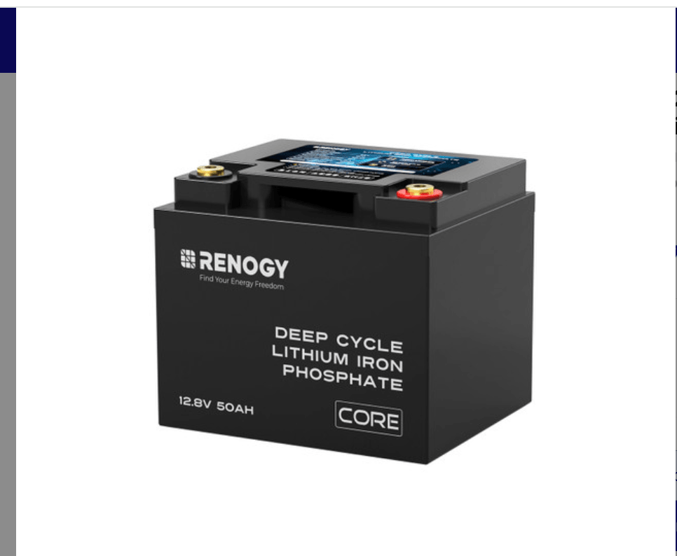 Renogy Core 12V 50Ah LiFePO4 Deep Cycle Battery – Ultra-Compact Lightweight Lithium Power-2