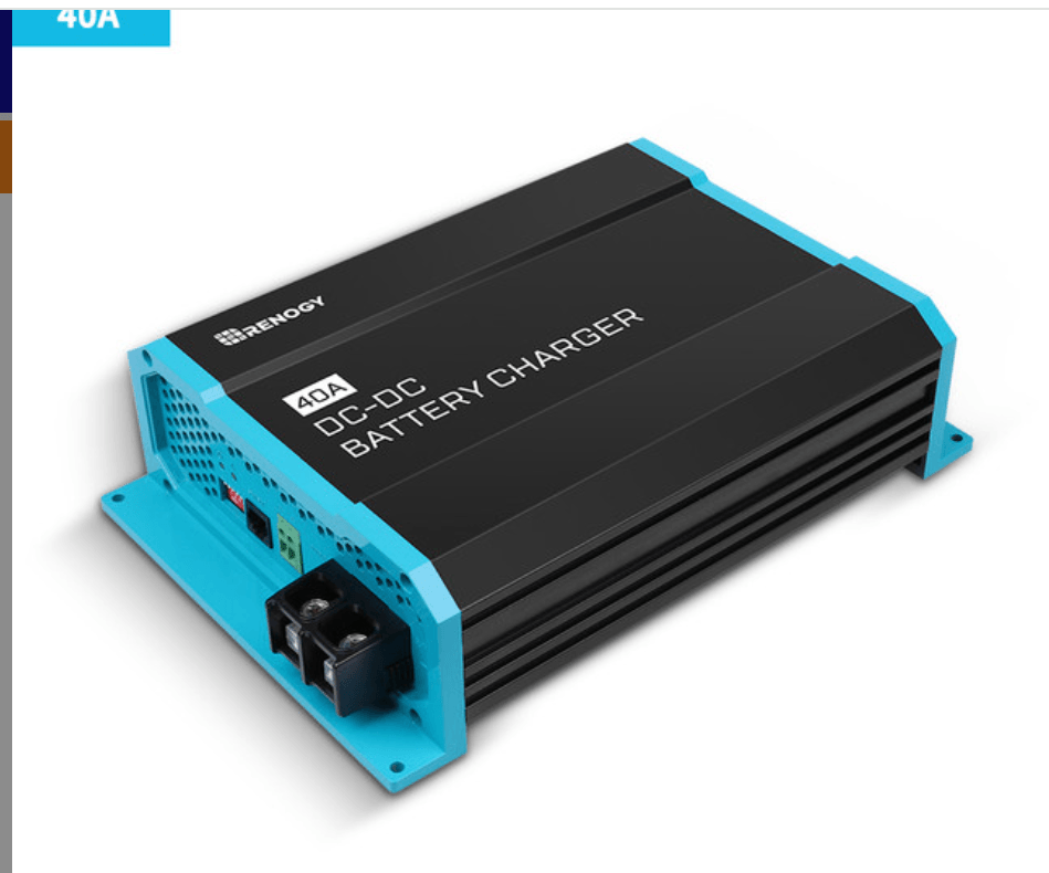 Renogy 12V On-Board Battery Charger, Smart Charging System for Marine and RV Batteries