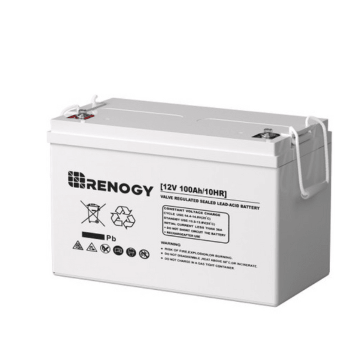 12V 100Ah AGM Rechargeable Battery, Long-Lasting Deep Cycle Power Solution