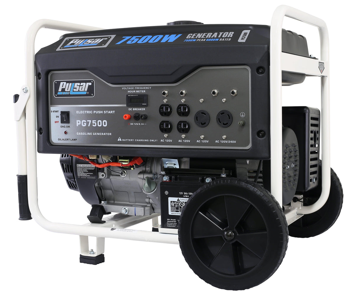 Pulsar 7500W Gas Powered Portable Generator with Electric Start and 240V Output-3